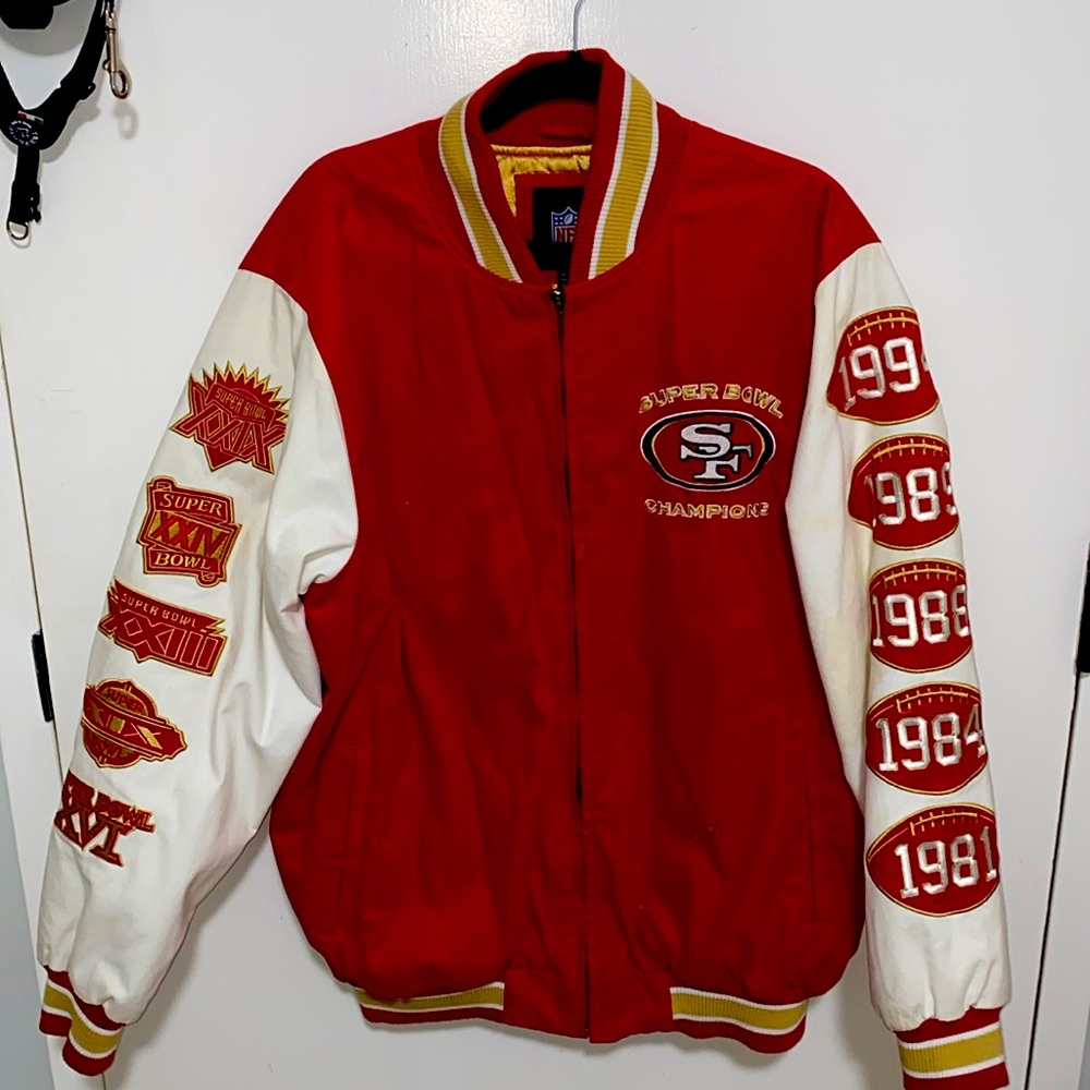 Vintage 49ers bomber jacket